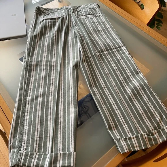 Tommy Hilfiger Dana Fit Capris green stripes size 6 - Picture 8 of 8